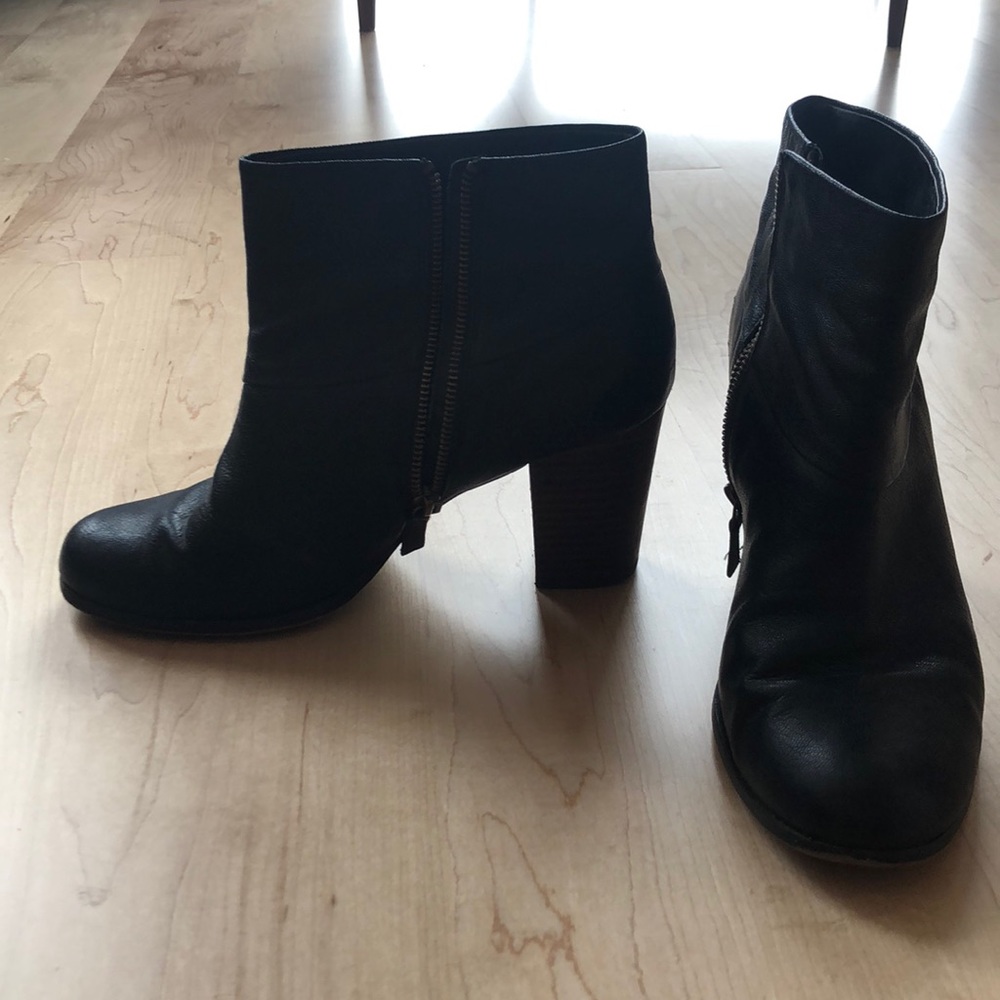 Cole Haan Black Leather Booties
